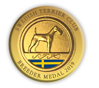 Breeder medal 2019-2020 Swedish Terrier Club